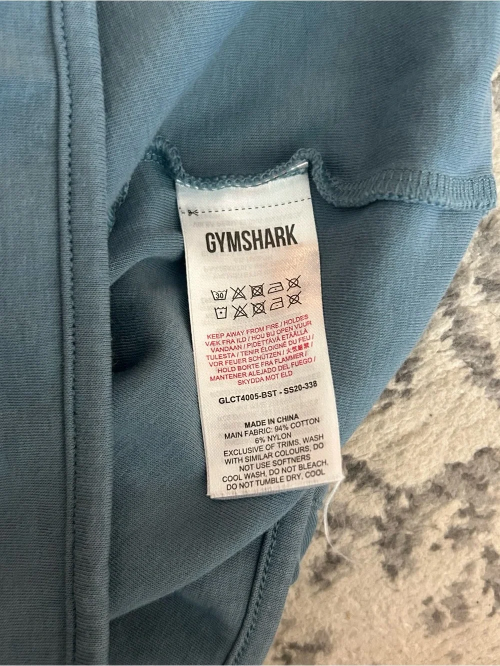 Gymshark Legacy Women’s Slate Blue Cropped Tank Top